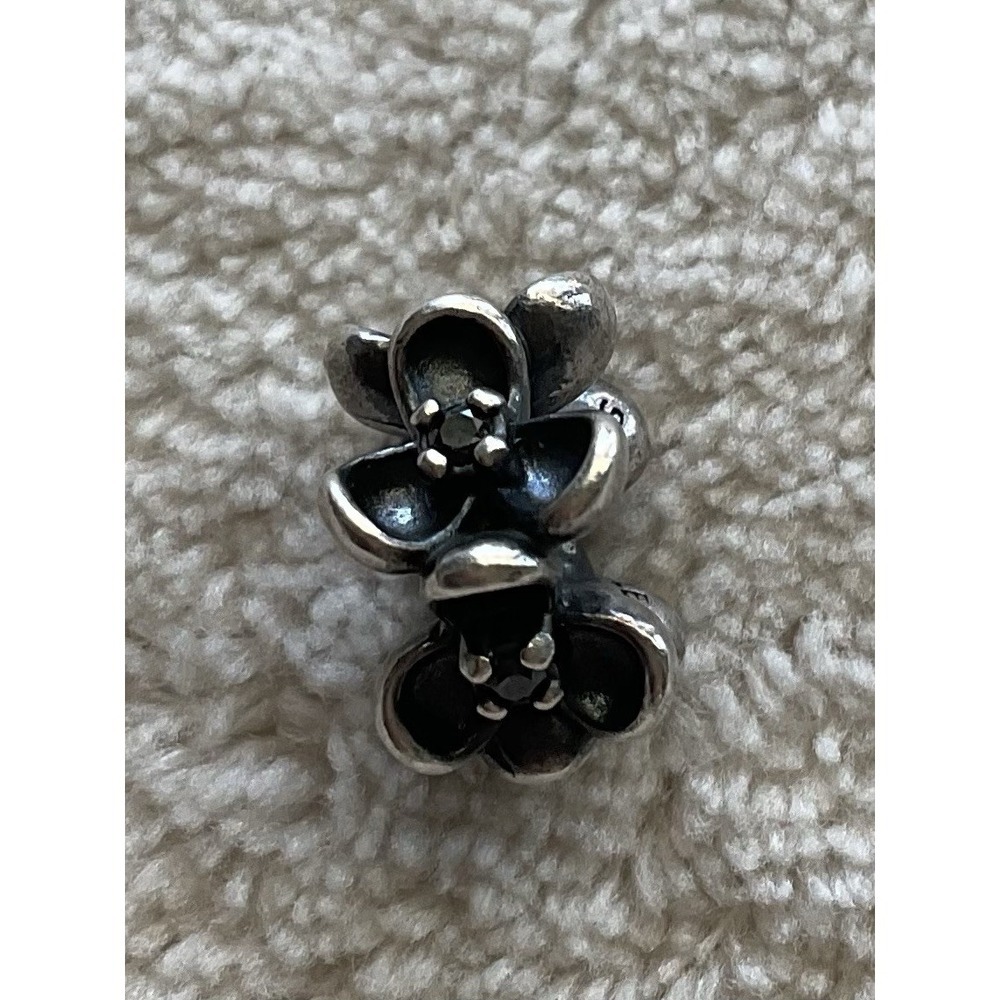 Pandora Wanda's Garden floral spacer charm ALE 925 Sterling Silver
